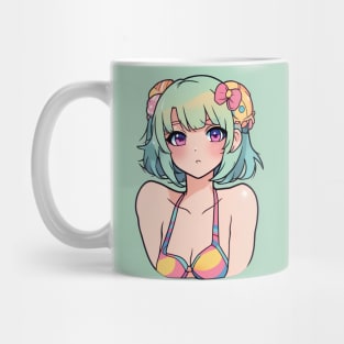 Cute anime girl in bikini Mug